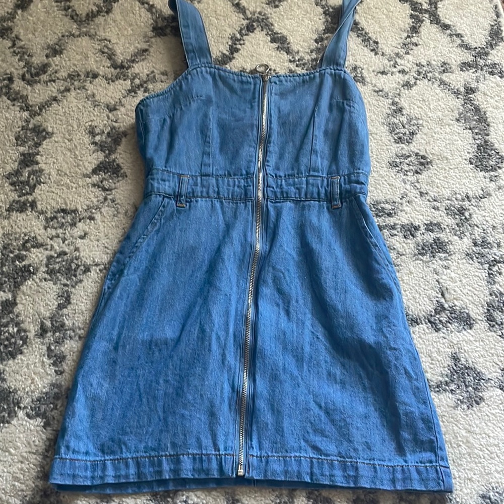 Forever 21 Denim Mini Dress Size Small - Picture 1 of 1